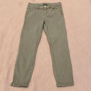 Renuar Women's size 6 W28L25 Beige Straight Leg tencel / cotton blend pants